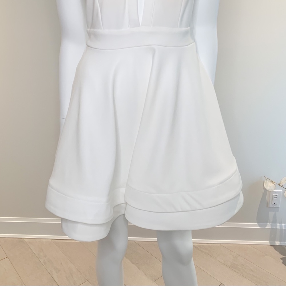 White Fit & Flare Spring Dress - Picture 4 of 4